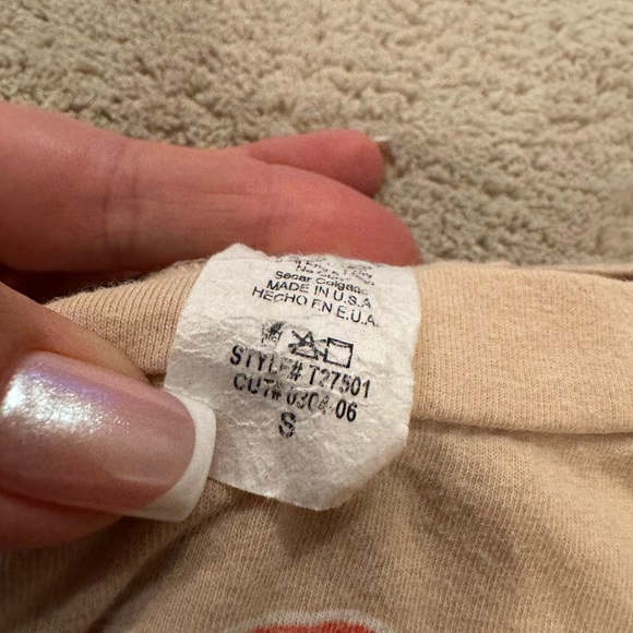 January 7 Tan American Motorcycle Crop Top - Picture 4 of 4